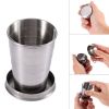 Stainless Steel Folding Cup - Portable Ultralight Collapsible Travel Cup