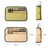 Outdoor Camping Cutlery Set With Storage Bag