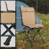 All Weather Outdoor Foldable 360° Swivel Chair with Iron Frame