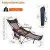 Foldable Camping Chair - 330LBS Load Heavy Duty Steel Chair