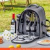 Outdoor Camping Picnic Backpack Bag with Tableware for 2 Person