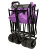480Lbs Collapsible Wagon with Canopy