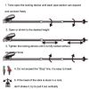 Folding Trekking Poles for Camping & Hiking