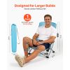 High-Back Folding Beach Chair – Portable Camping Chair with Cup Holder & Carry Bag
