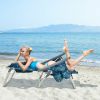 4-Pack: 5-Position Outdoor Folding Backpack Beach Reclining Chair with Pillow