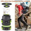 Outdoor Hiking Picnic Camping Cookware Set - Aluminum Pot Pans Kit