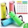 Glow-in-the-Dark Rubber-Coated Mini LED Flashlight