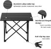 Ultralight Aluminum Camping Table – Compact Folding Outdoor Table (Reinforced Frame)