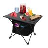 Foldable Camping Table With Storage Basket