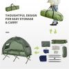 2-in-1 Camping Tent and Elevated Cot Set