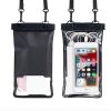 2 pcs Oversized Waterproof Mobile Phone Pouches – Touchscreen Dry Bags for Outdoor & Underwater Use