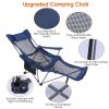 Foldable Camping Chair - 330LBS Load Heavy Duty Steel Chair