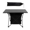 Foldable Camping Table With Storage Basket