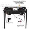 150,000 BTU Double Burner Outdoor Stove BBQ Grill