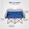 Folding Camping Chair with Bags and Padded Backrest – 500 lbs Capacity Double Seat