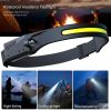 COB LED Induction Riding Headlamp Flashlight